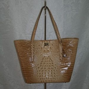 BRAHMIN ANINIKA CHINO MELBOURNE LEATHER TOTE